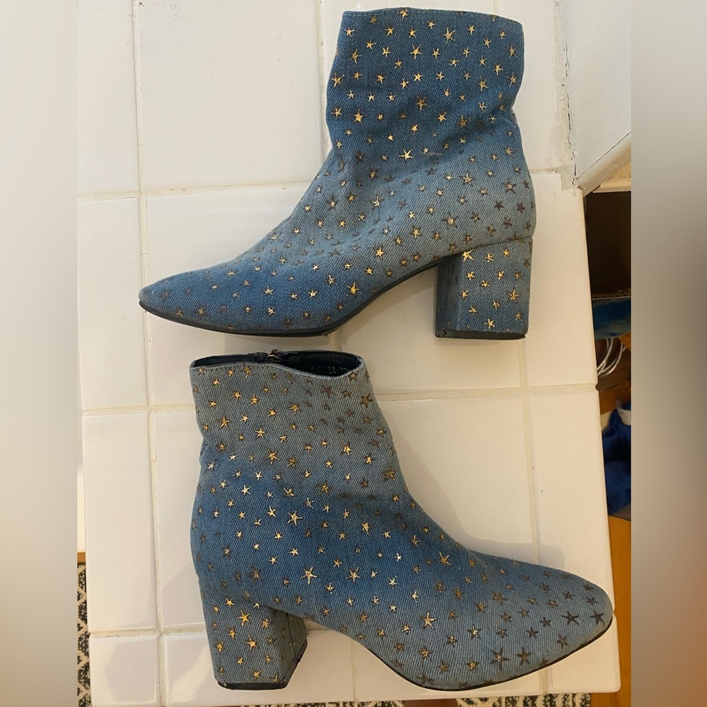 Denim Ankle Boots